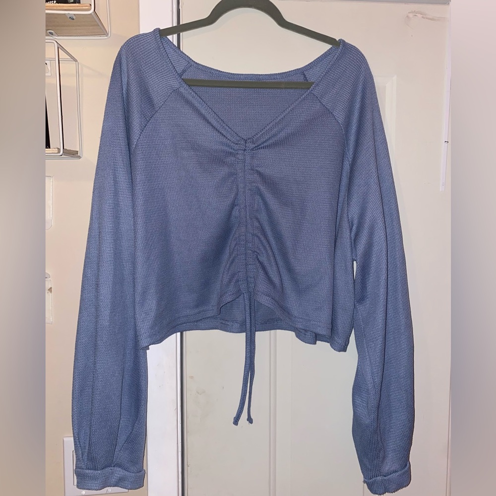 Shein drawstring top